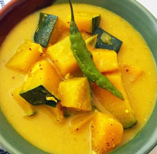 Pumpkin Curry - Sri Lankan dish from our Hikkaduwa cooking class menu