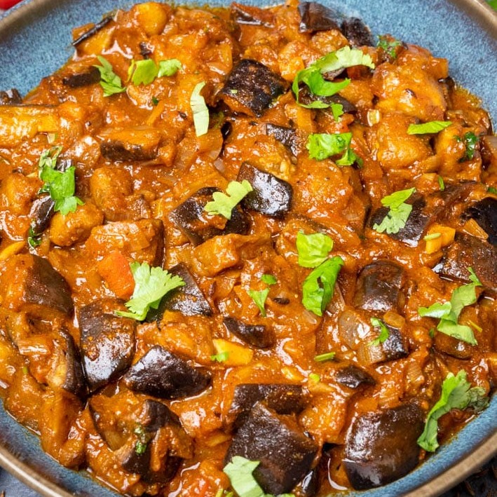Brinjal Curry - Sri Lankan dish from our Hikkaduwa cooking class menu