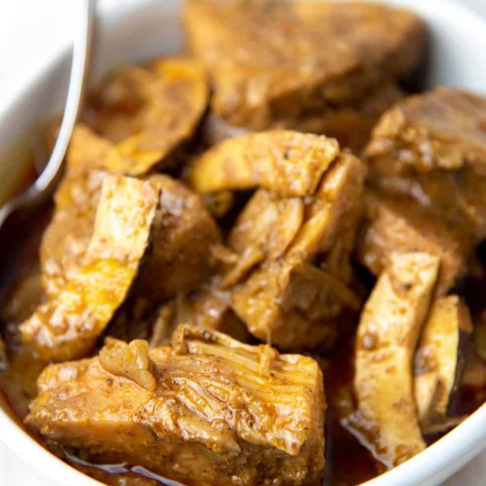 Baby jackfruit - Sri Lankan dish from our Hikkaduwa cooking class menu