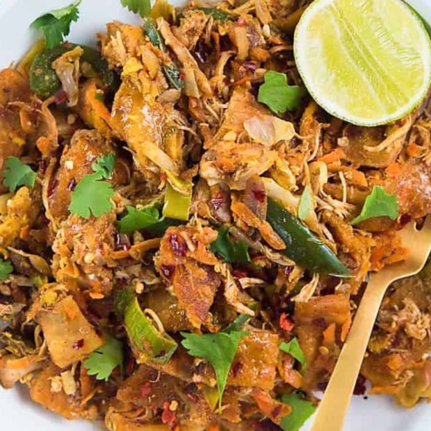 Sri Lankan Chicken Kottu - Sri Lankan dish from our Hikkaduwa cooking class menu