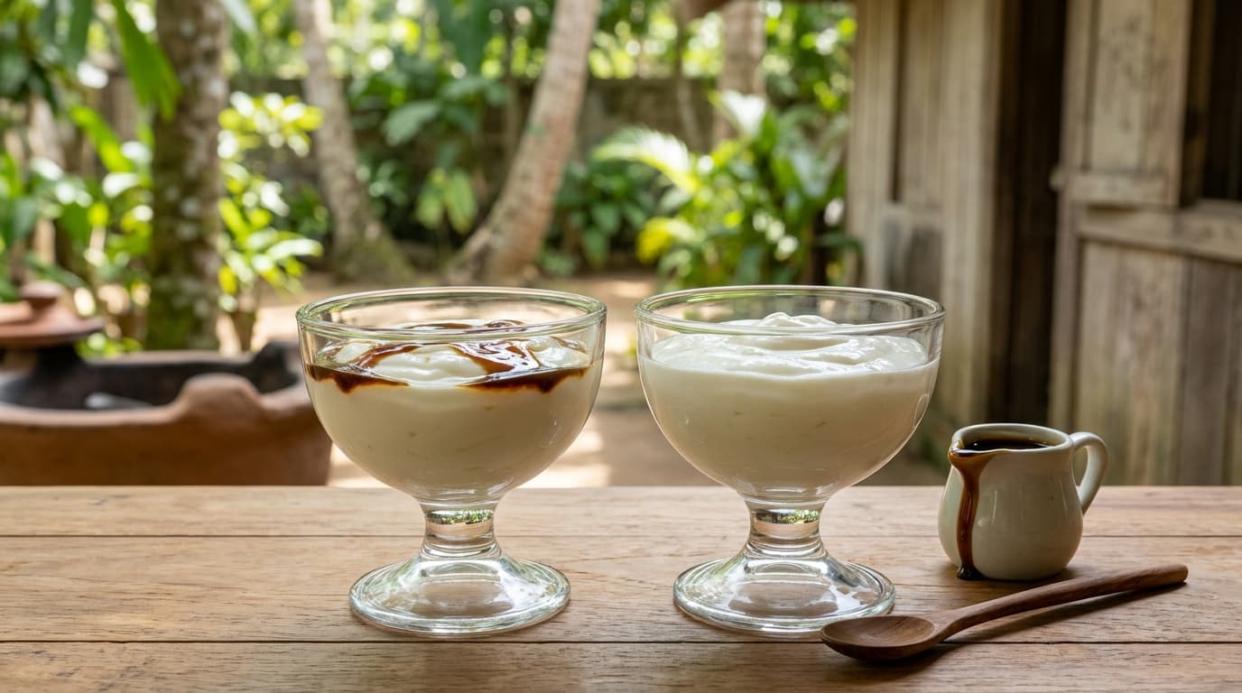 Sri Lankan coconut custard and traditional dessert flavours